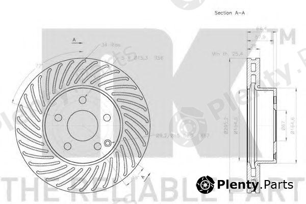  NK part 2033100 Brake Disc
