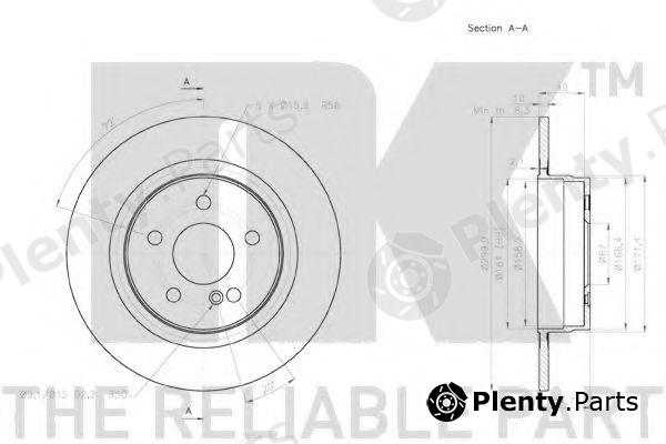  NK part 2033101 Brake Disc