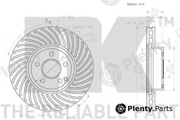  NK part 2033103 Brake Disc