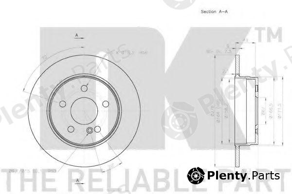  NK part 2033104 Brake Disc