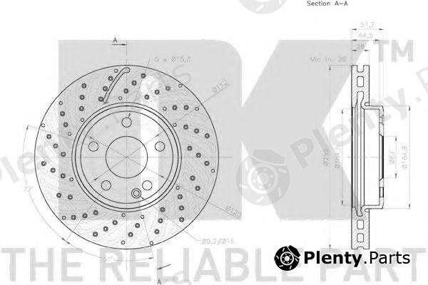  NK part 2033116 Brake Disc