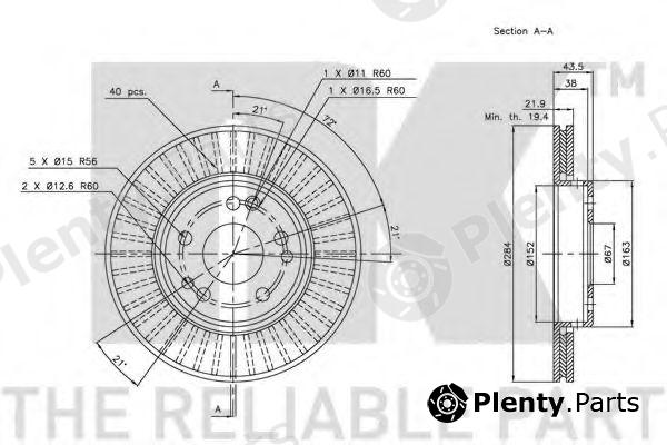  NK part 203321 Brake Disc