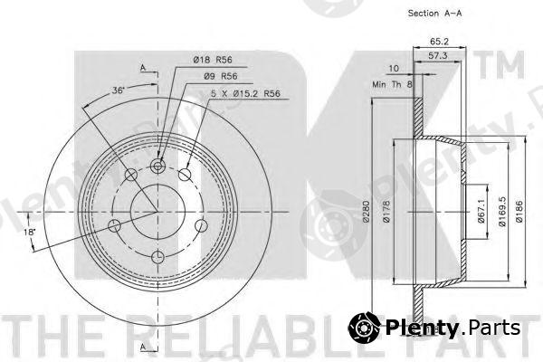  NK part 203333 Brake Disc