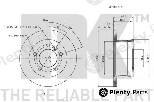  NK part 203336 Brake Disc