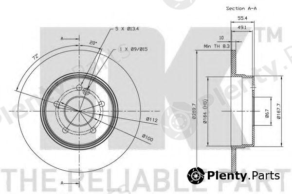  NK part 203342 Brake Disc