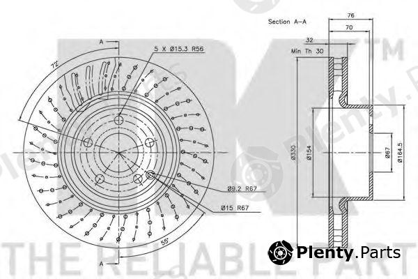  NK part 203351 Brake Disc
