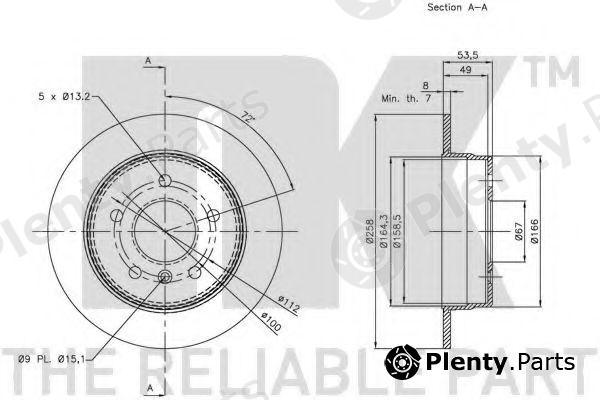  NK part 203355 Brake Disc
