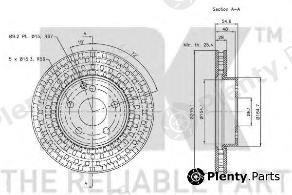  NK part 203358 Brake Disc