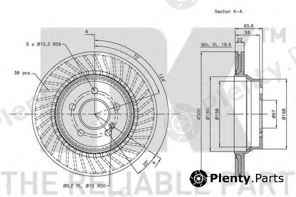  NK part 203363 Brake Disc