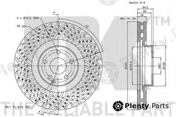  NK part 203366 Brake Disc