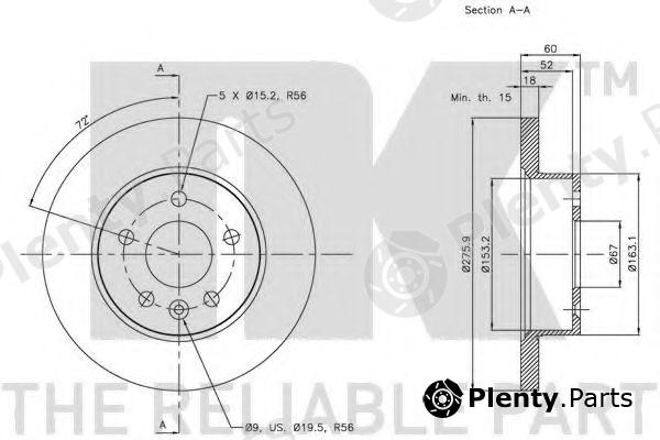  NK part 203367 Brake Disc