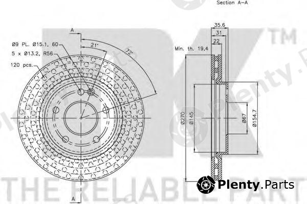  NK part 203369 Brake Disc