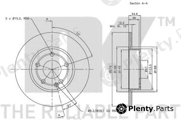  NK part 203371 Brake Disc
