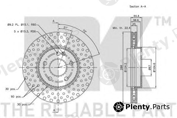  NK part 203373 Brake Disc
