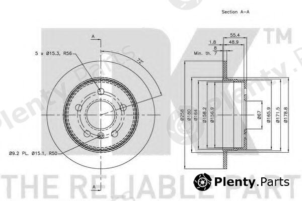  NK part 203374 Brake Disc