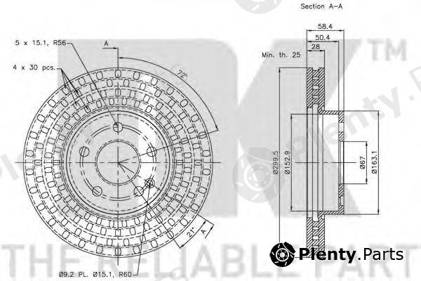  NK part 203375 Brake Disc