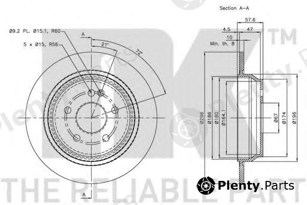  NK part 203376 Brake Disc