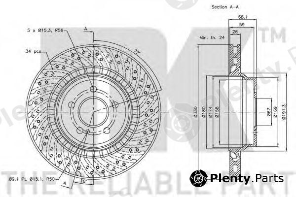  NK part 203379 Brake Disc