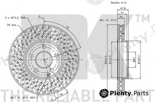  NK part 203381 Brake Disc