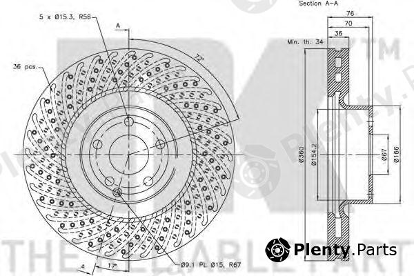  NK part 203383 Brake Disc