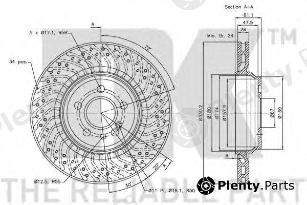  NK part 203385 Brake Disc