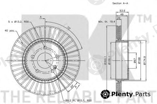  NK part 203389 Brake Disc