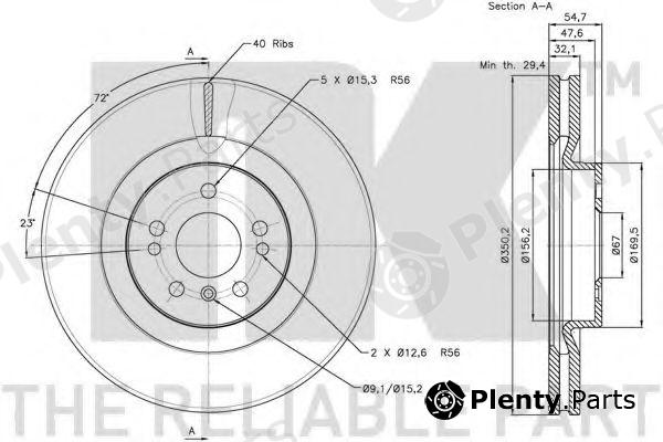  NK part 203393 Brake Disc