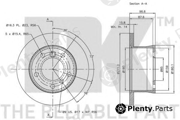  NK part 203396 Brake Disc