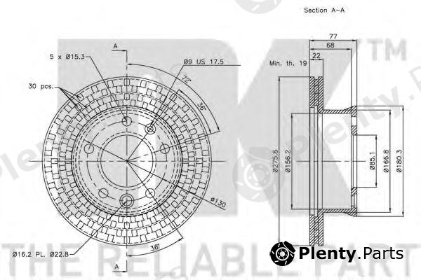  NK part 203397 Brake Disc