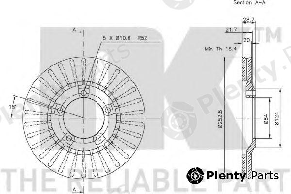  NK part 203404 Brake Disc