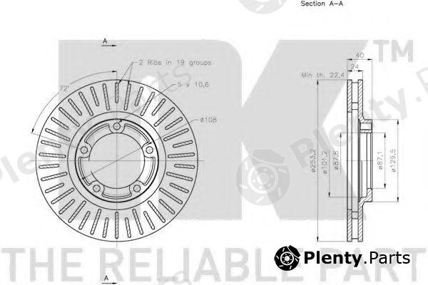  NK part 203405 Brake Disc