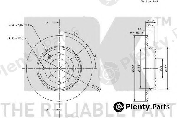  NK part 203406 Brake Disc