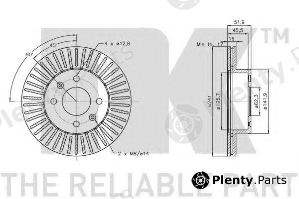  NK part 203409 Brake Disc