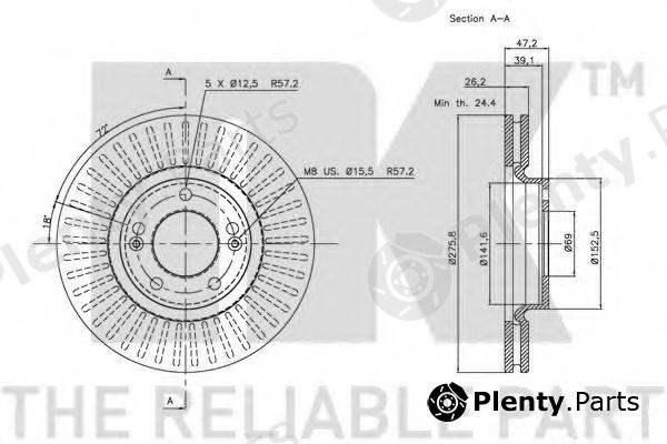  NK part 203413 Brake Disc