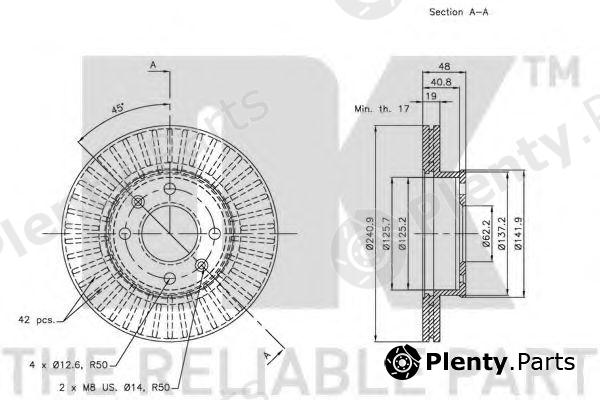  NK part 203419 Brake Disc