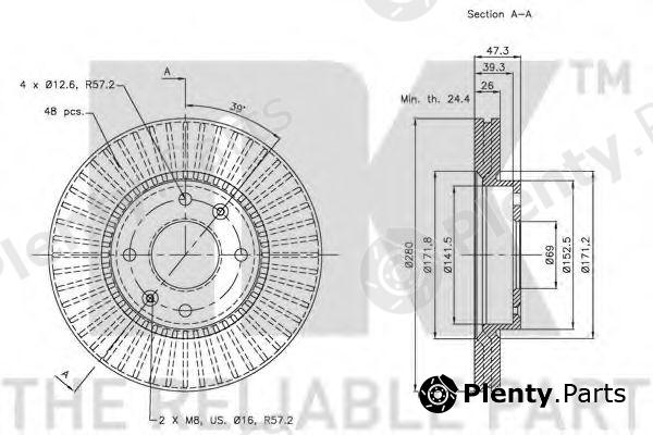  NK part 203420 Brake Disc