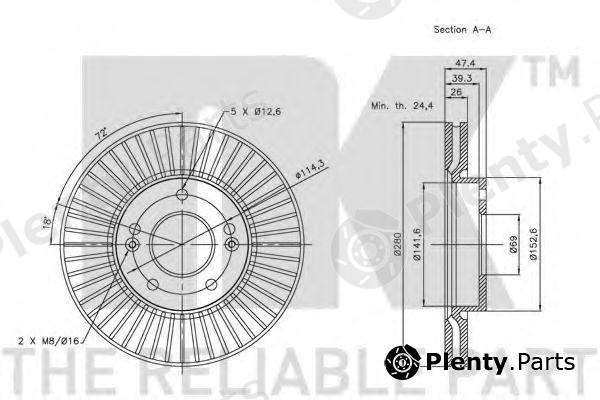  NK part 203421 Brake Disc