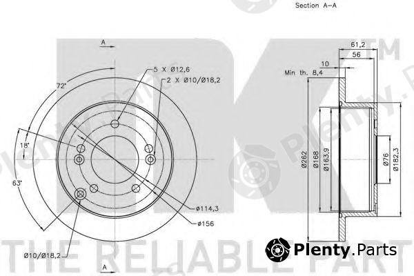  NK part 203424 Brake Disc