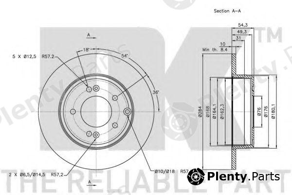  NK part 203425 Brake Disc