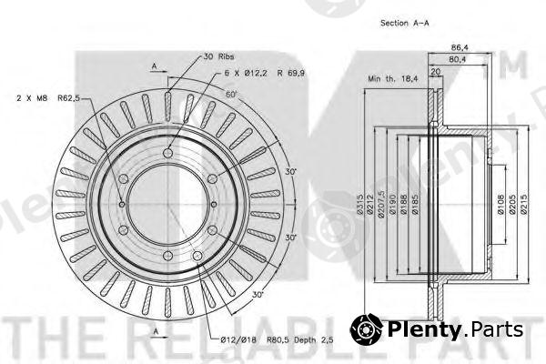  NK part 203427 Brake Disc
