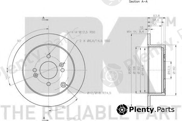  NK part 203430 Brake Disc
