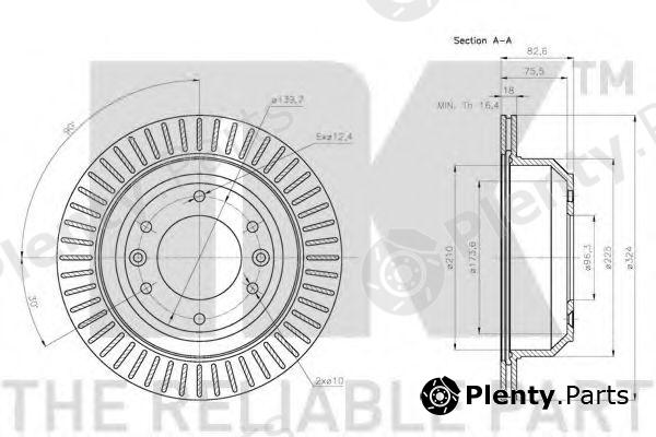  NK part 203437 Brake Disc