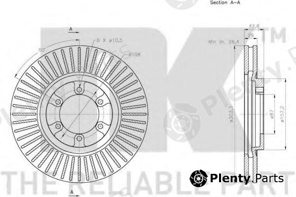  NK part 203439 Brake Disc
