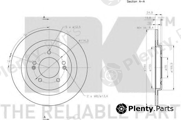  NK part 203442 Brake Disc