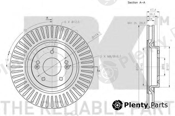  NK part 203443 Brake Disc
