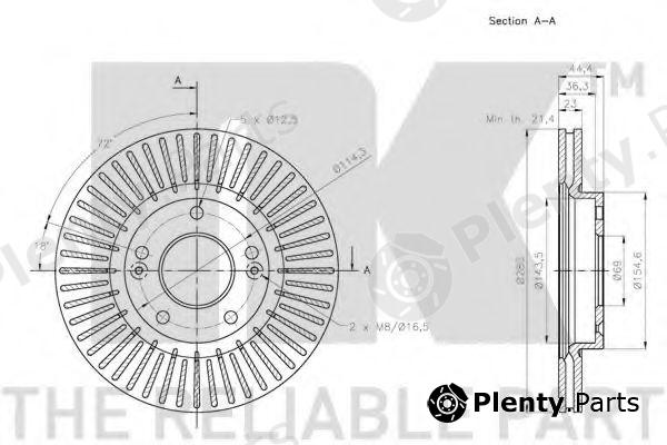  NK part 203445 Brake Disc