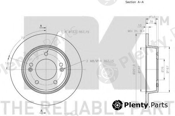 NK part 203446 Brake Disc