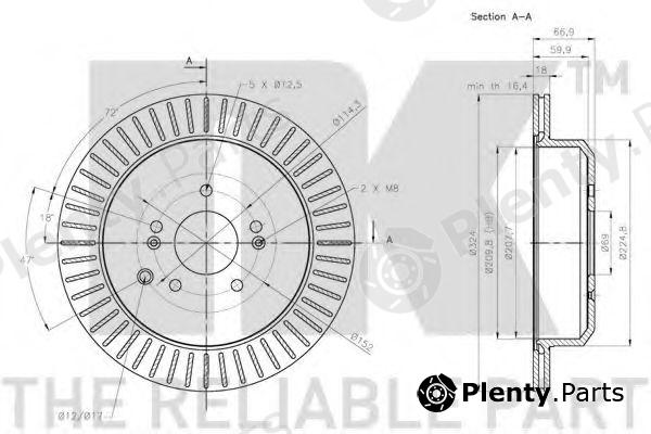  NK part 203448 Brake Disc