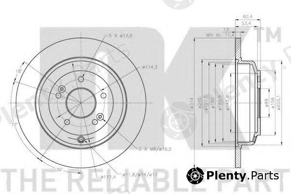  NK part 203453 Brake Disc