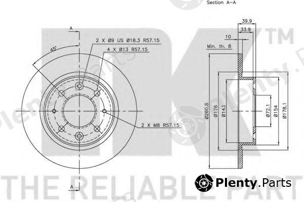  NK part 203503 Brake Disc